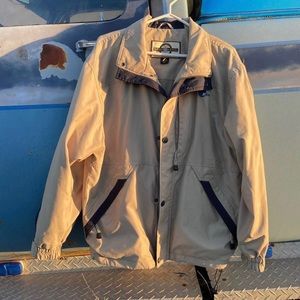 Vintage Khaki Suede Light Jacket Size Medium